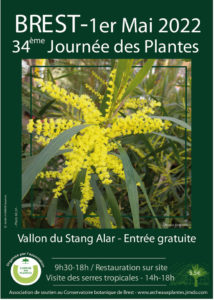 Fêtes des plantes au conservatoire botanique le 1er MAI 2022journée des plantes au vallon du stang alar présence de l'atelier du cormoran avec ses vitraux décoration jardin fleurs et oiseaux de verre